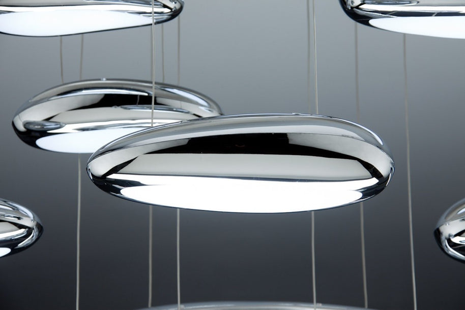 Lampadario a Led Drop Design 10B luce fredda da Soggiorno Moderno