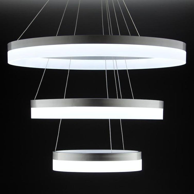 Lampadario a Sospensione Led Circle 3T  Moderno di Design