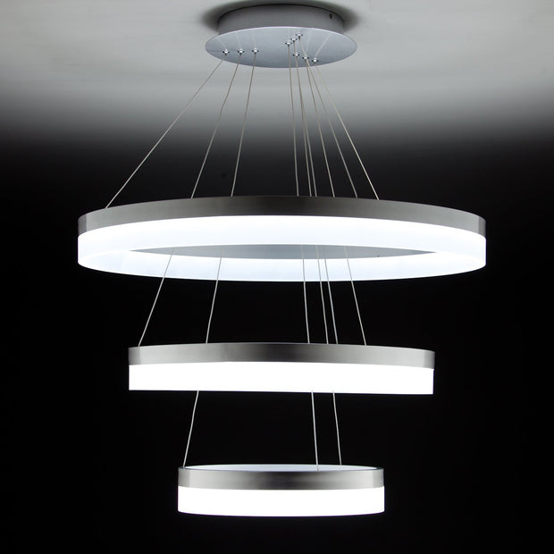 Lampadario a Sospensione Led Circle 3T  Moderno di Design