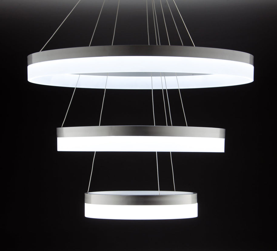 Lampadario a Sospensione Led Circle 3T  Moderno di Design