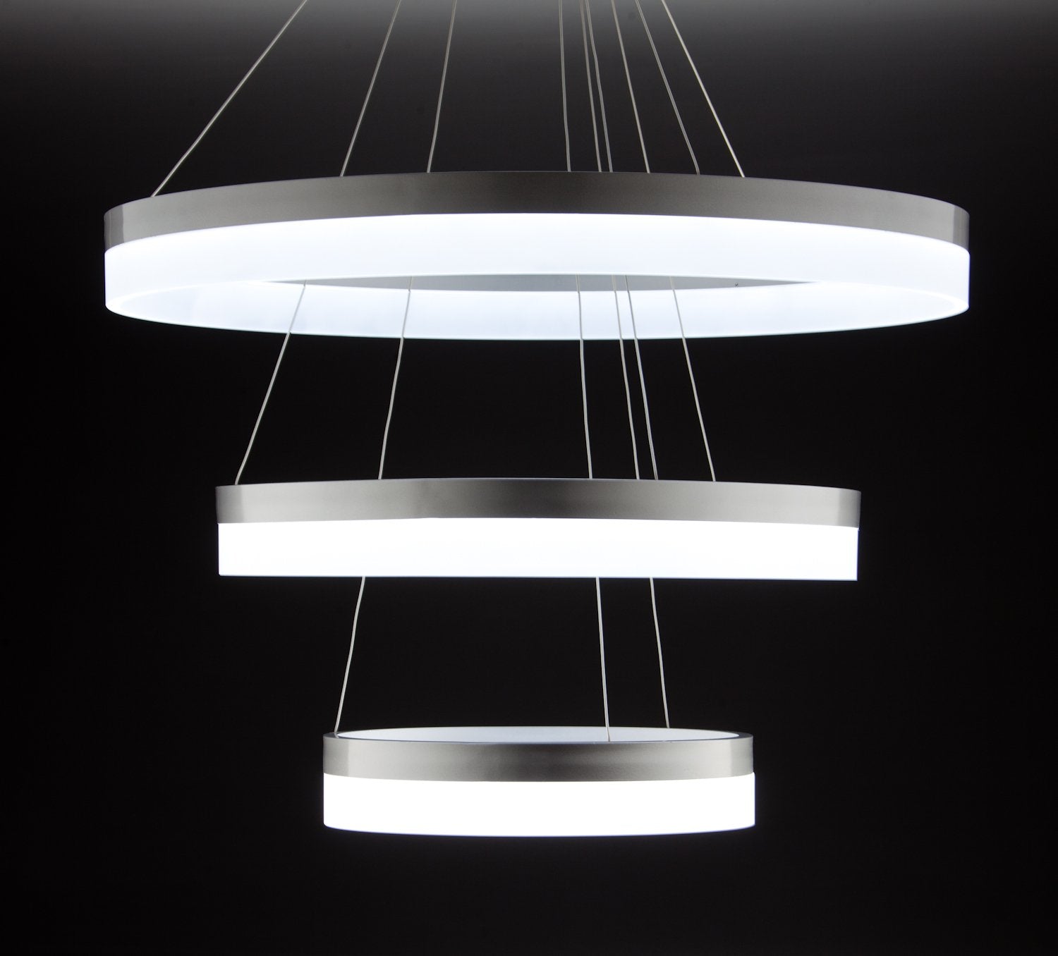 Lampadario a Sospensione Led Circle 3T  Moderno di Design