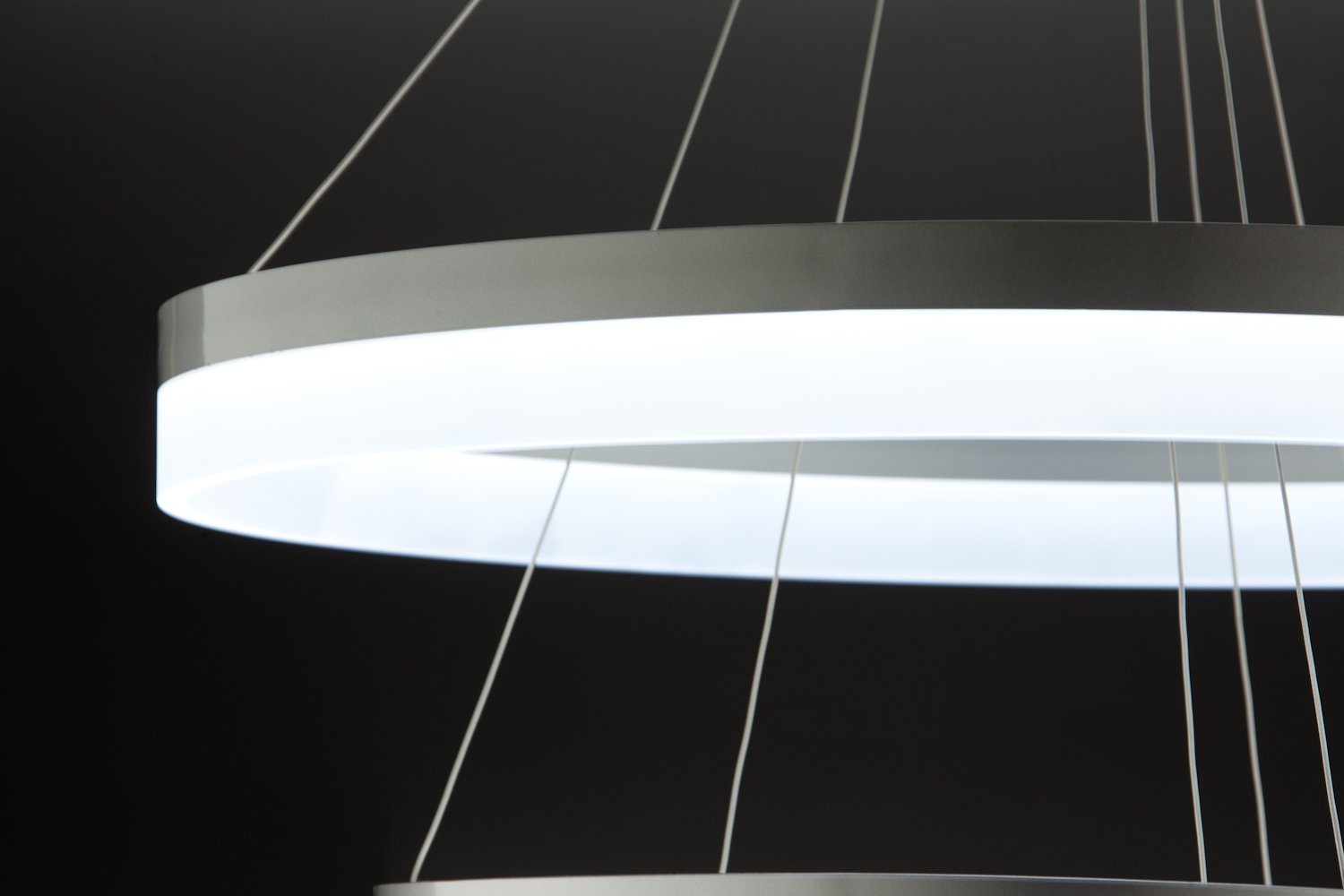 Lampadario a Sospensione Led Circle 3T  Moderno di Design