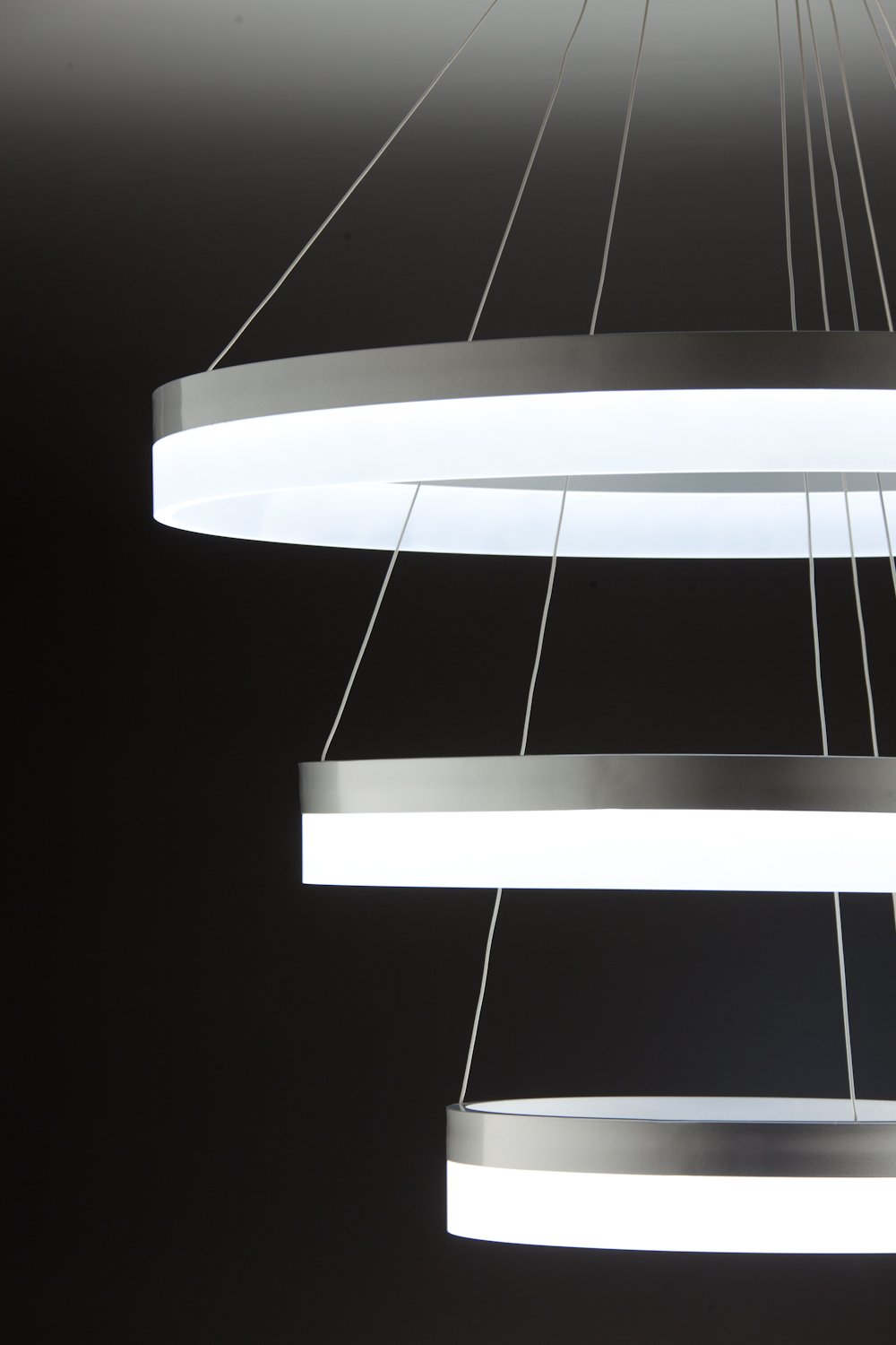 Lampadario a Sospensione Led Circle 3T  Moderno di Design