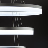 Lampadario a Sospensione Led Circle 3T  Moderno di Design