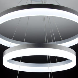 Lampadario a Sospensione Led Circle 3T  Moderno di Design