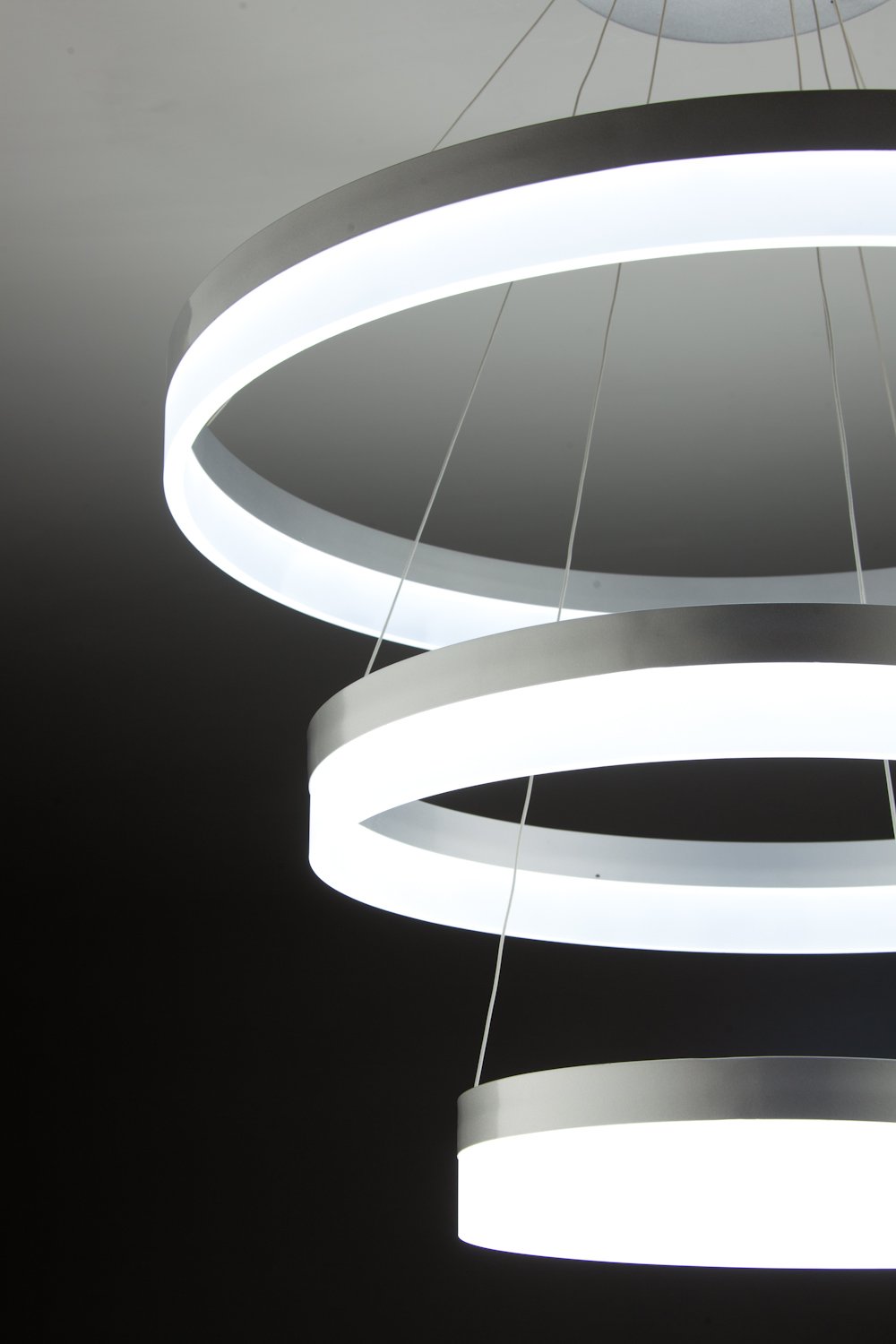 Lampadario a Sospensione Led Circle 3T  Moderno di Design
