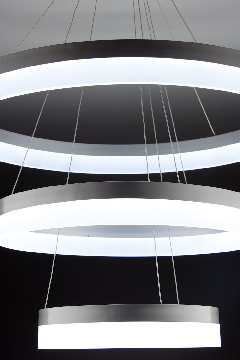 Lampadario a Sospensione Led Circle 3T  Moderno di Design