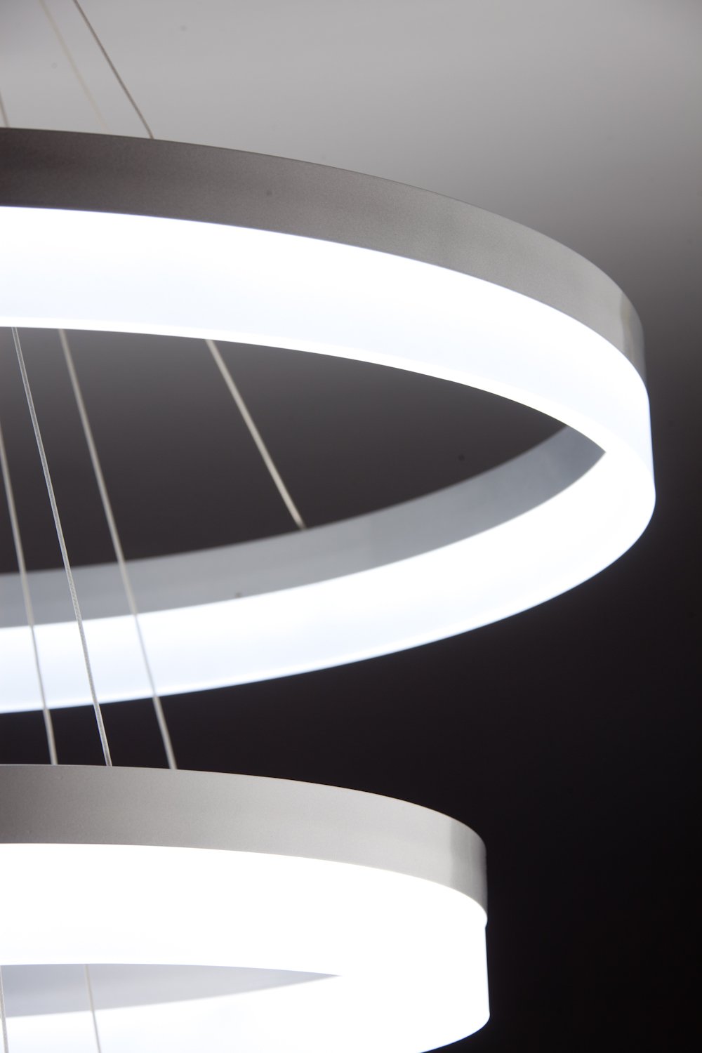 Lampadario a Sospensione Led Circle 3T  Moderno di Design
