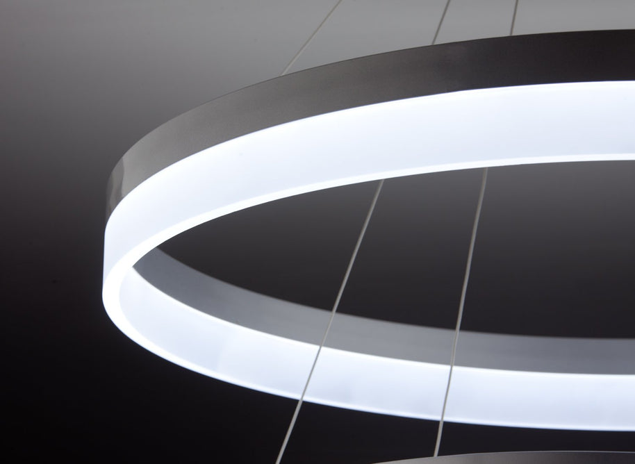 Lampadario a Sospensione Led Circle 3T  Moderno di Design