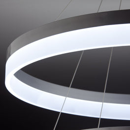 Lampadario a Sospensione Led Circle 3T  Moderno di Design