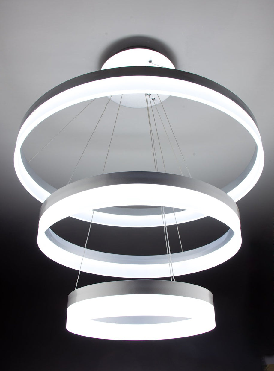 Lampadario a Sospensione Led Circle 3T  Moderno di Design