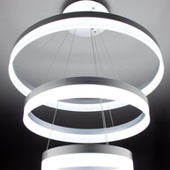 Lampadario a Sospensione Led Circle 3T  Moderno di Design