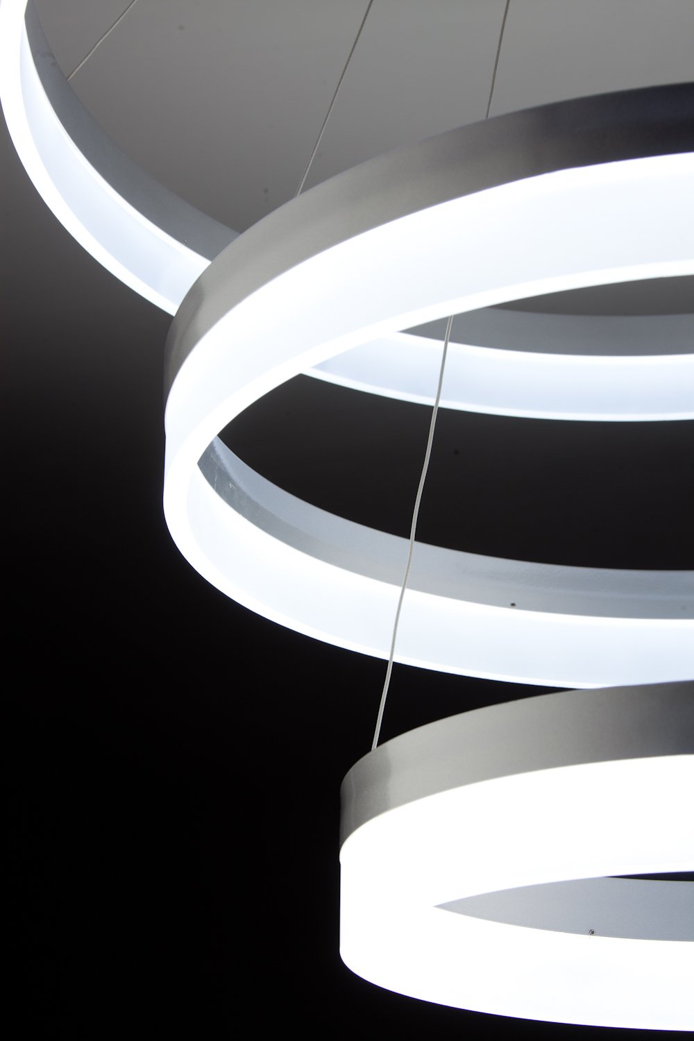 Lampadario a Sospensione Led Circle 3T  Moderno di Design
