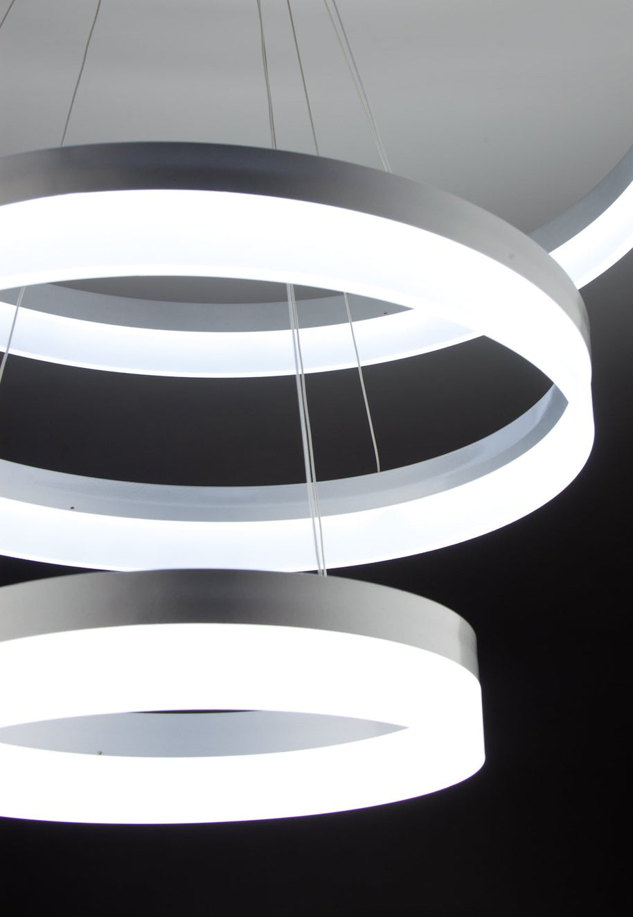 Lampadario a Sospensione Led Circle 3T  Moderno di Design