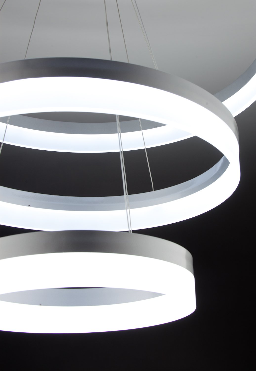 Lampadario a Sospensione Led Circle 3T  Moderno di Design