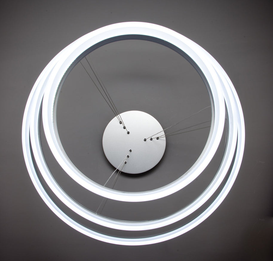 Lampadario a Sospensione Led Circle 3T  Moderno di Design
