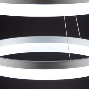 Lampadario a Sospensione Led Circle 2T Luce Fredda di Design Moderno
