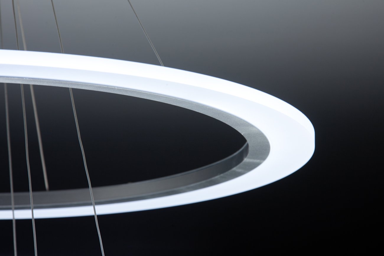 Lampadario a Sospensione Led Round 3T per Salotto di Design Moderno