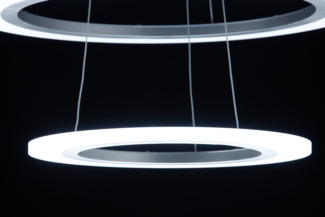 Lampadario a Sospensione Led Round 3T per Salotto di Design Moderno
