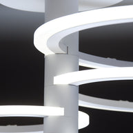 Lampadario a Led Round 4C di Design Luce Fredda Salotto Moderno