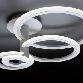 Lampadario a Led Round 4C di Design Luce Fredda Salotto Moderno