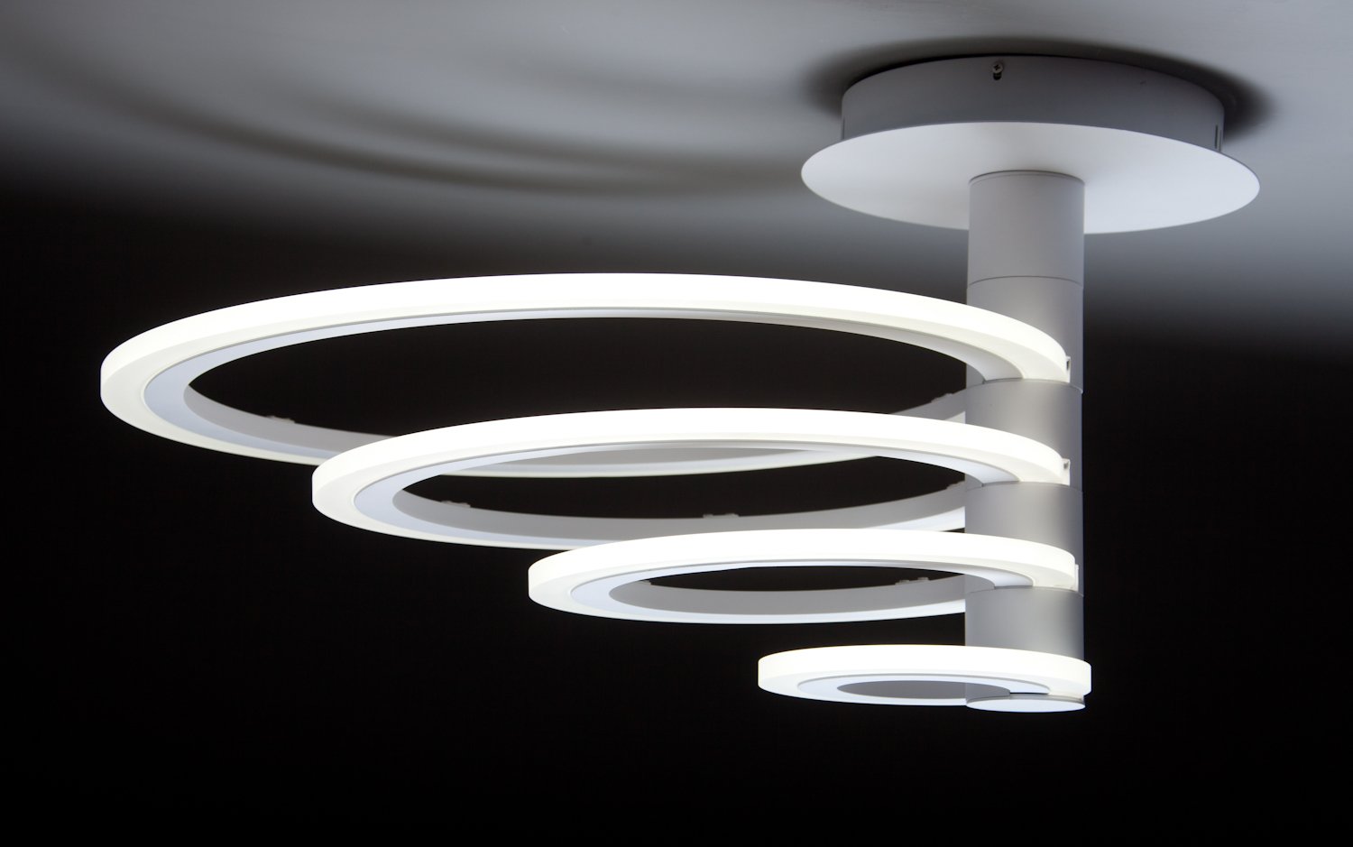 Lampadario a Led Round 4C di Design Luce Fredda Salotto Moderno