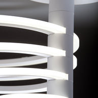 Lampadario a Led Round 4C di Design Luce Fredda Salotto Moderno
