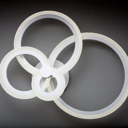 Lampadario a Led Round 4C di Design Luce Fredda Salotto Moderno