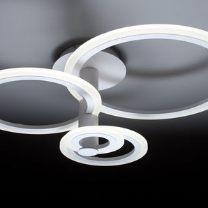 Lampadario a Led Round 4C di Design Luce Fredda Salotto Moderno