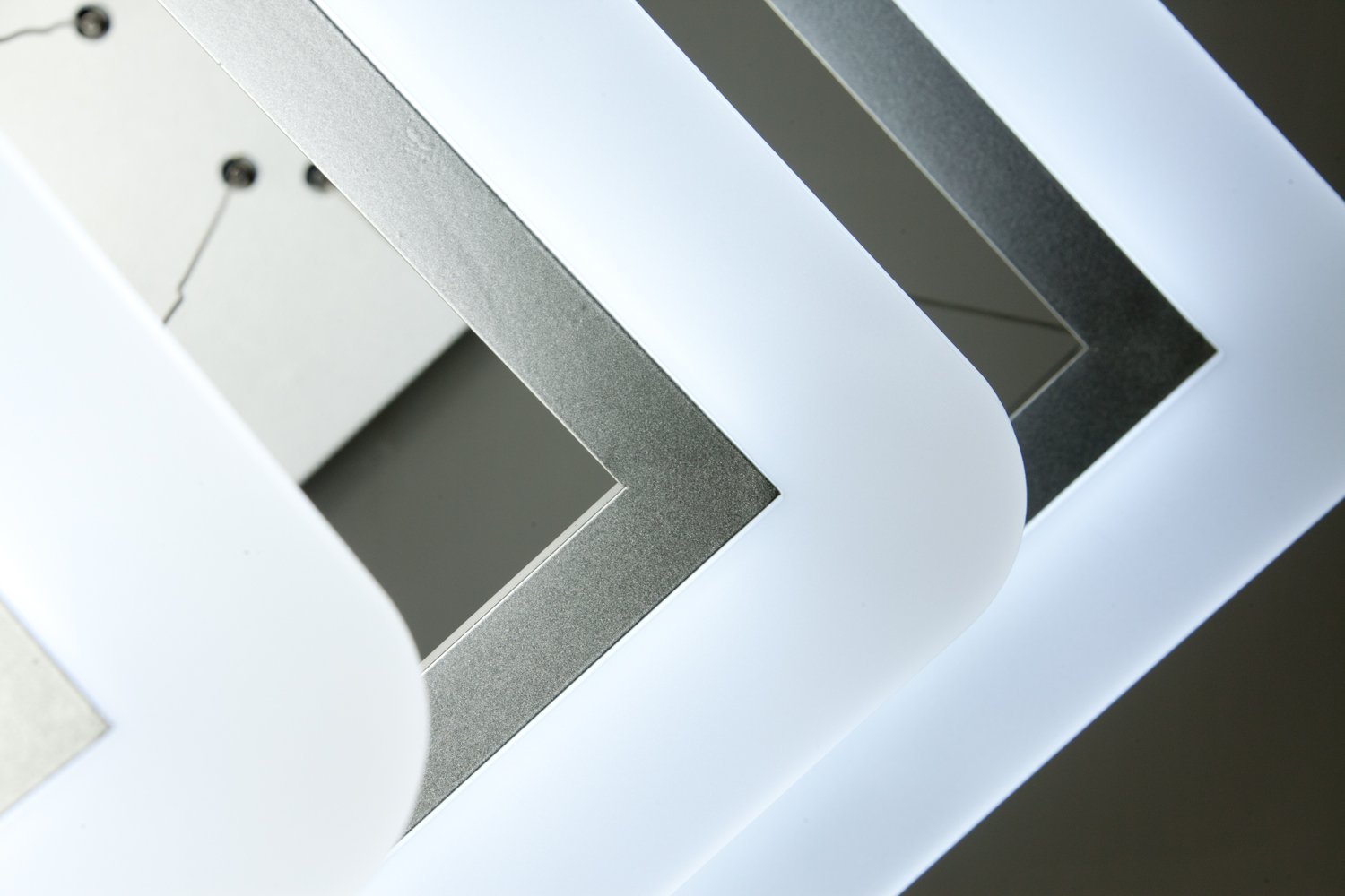 Lampadario a Sospensione Led Square 3T Design per Salotto Moderno