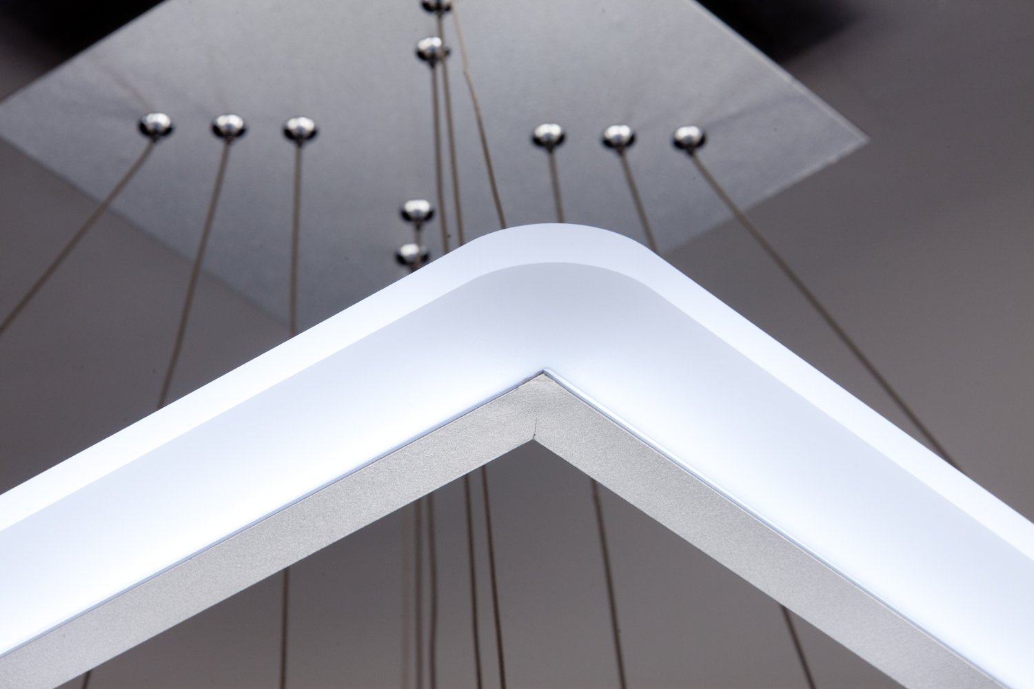 Lampadario a Sospensione Led Square 3T Design per Salotto Moderno