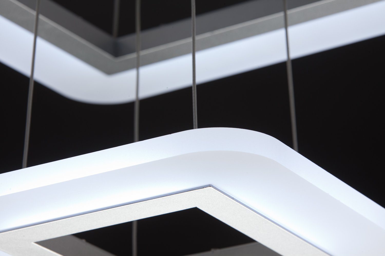 Lampadario a Sospensione Led Square 3T Design per Salotto Moderno