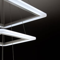 Lampadario a Sospensione Led Square 3T Design per Salotto Moderno