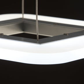 Lampadario a Sospensione Led Square 3T Design per Salotto Moderno