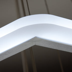 Lampadario a Sospensione Led Square 3T Design per Salotto Moderno