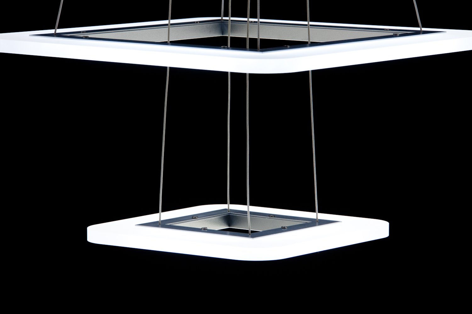 Lampadario a Sospensione Led Square 3T Design per Salotto Moderno