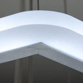 Lampadario a Sospensione Led Square 3T Design per Salotto Moderno