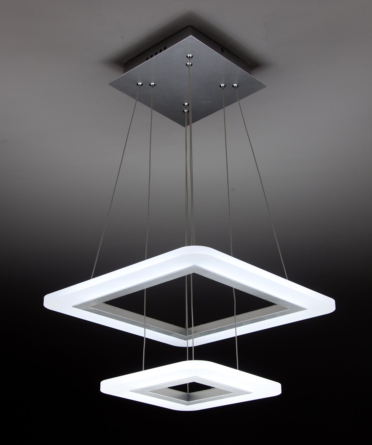 Lampadario a Sospensione Led Square 2T Design Salotto Moderno