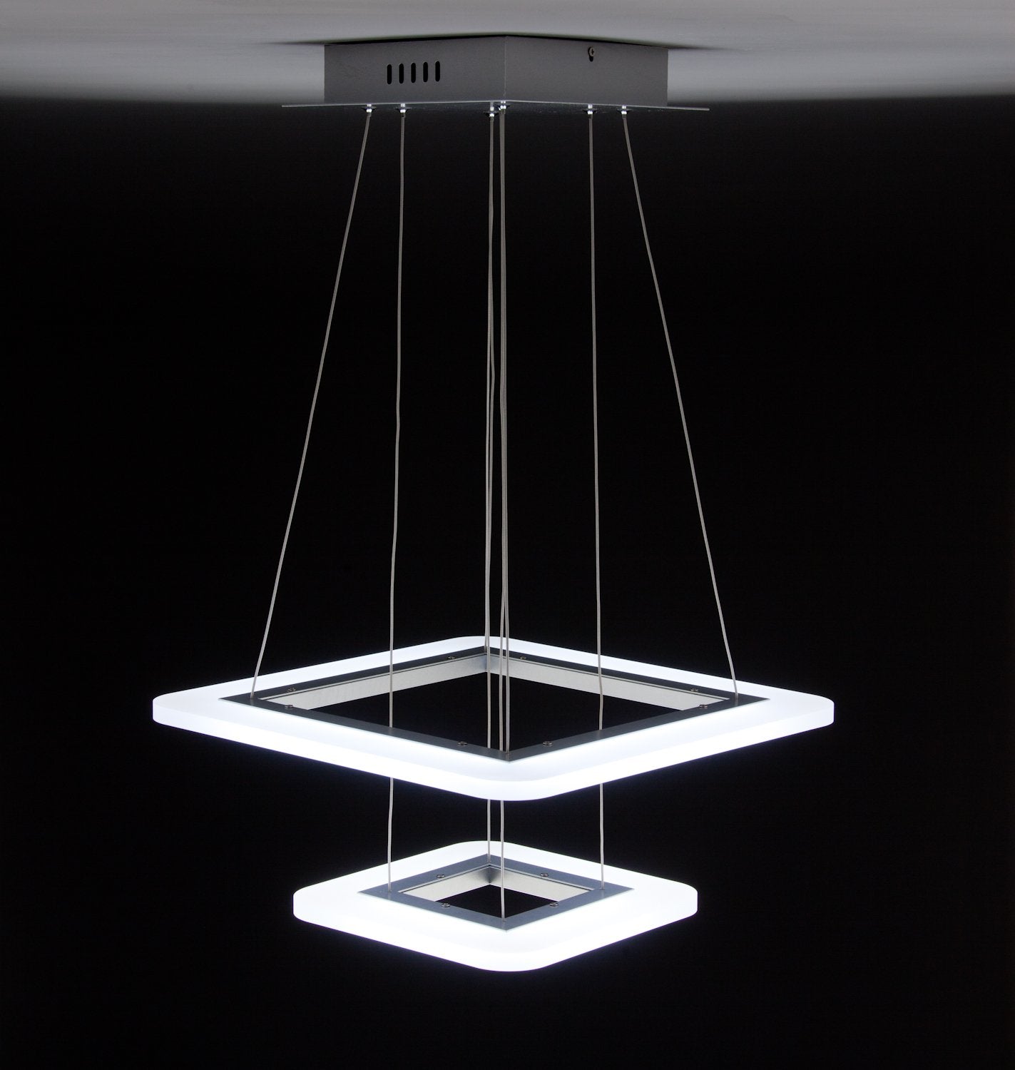 Lampadario a Sospensione Led Square 2T Design Salotto Moderno