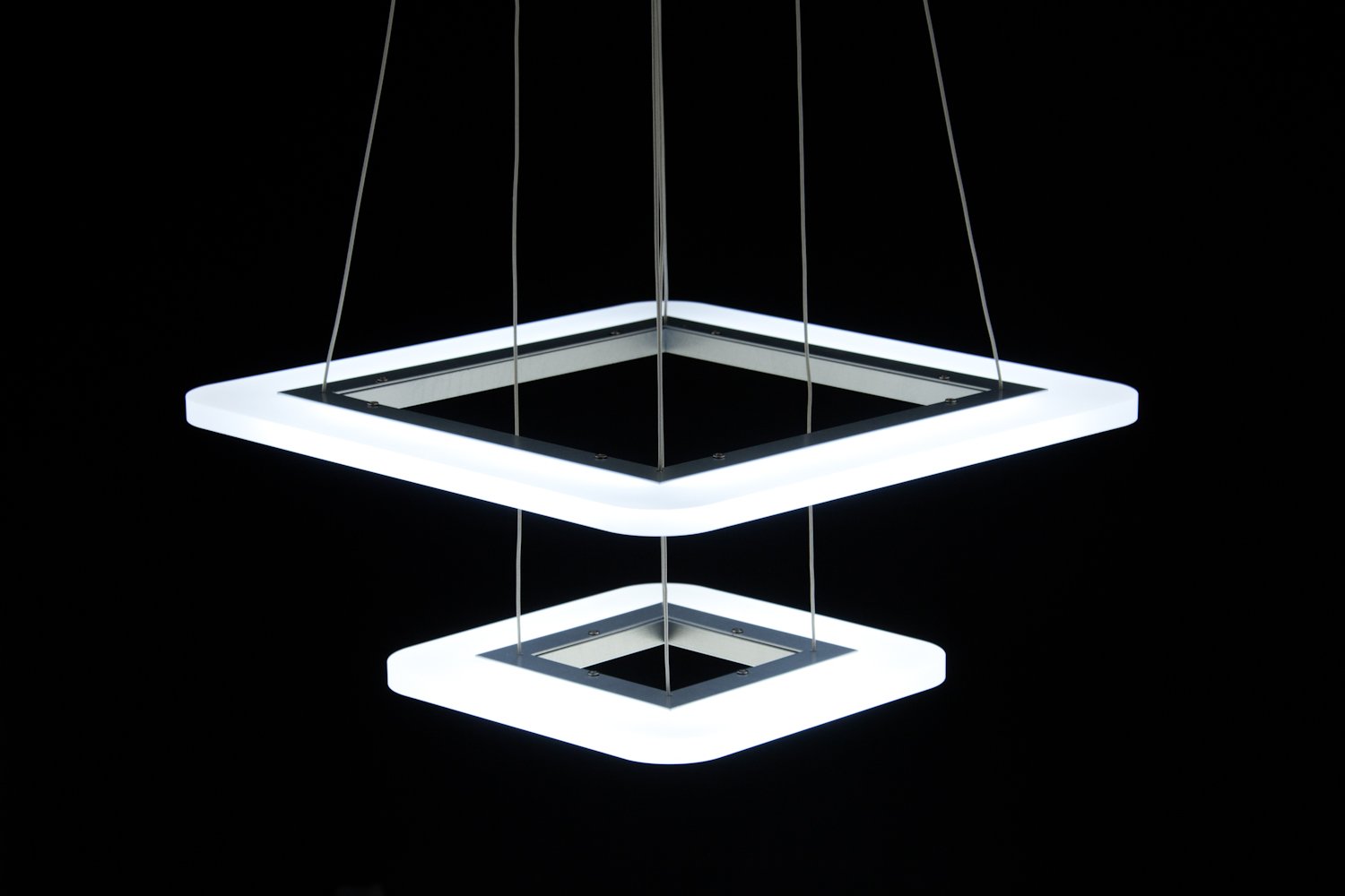 Lampadario a Sospensione Led Square 2T Design Salotto Moderno