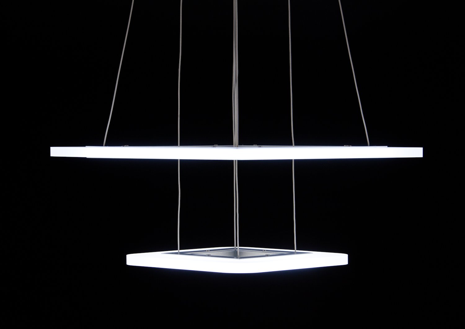 Lampadario a Sospensione Led Square 2T Design Salotto Moderno