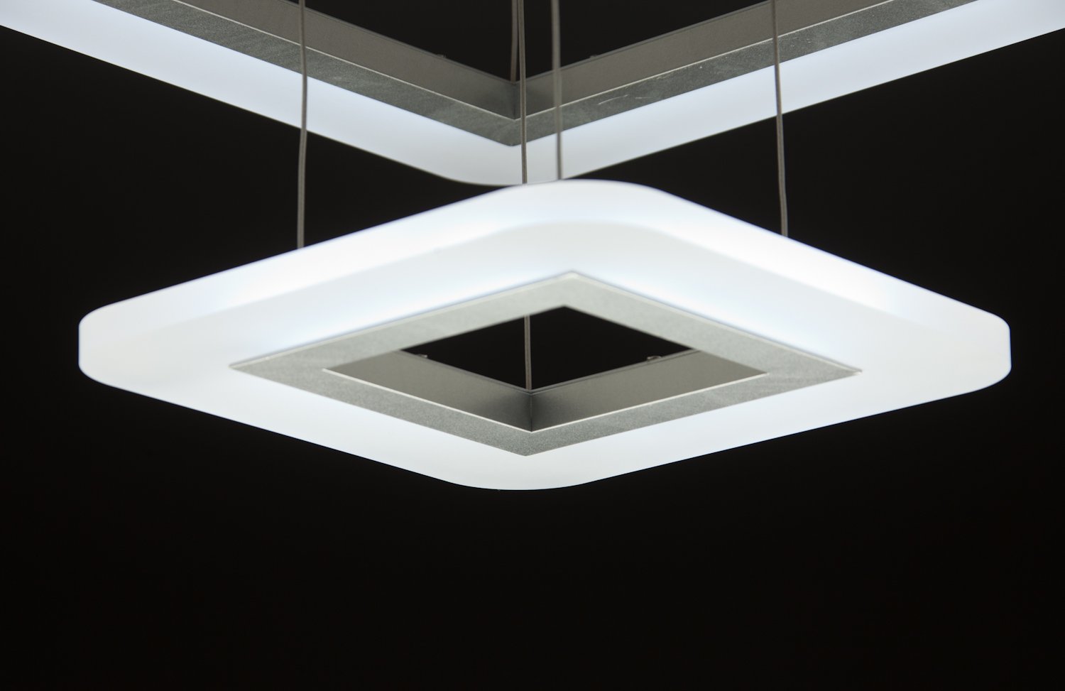 Lampadario a Sospensione Led Square 2T Design Salotto Moderno