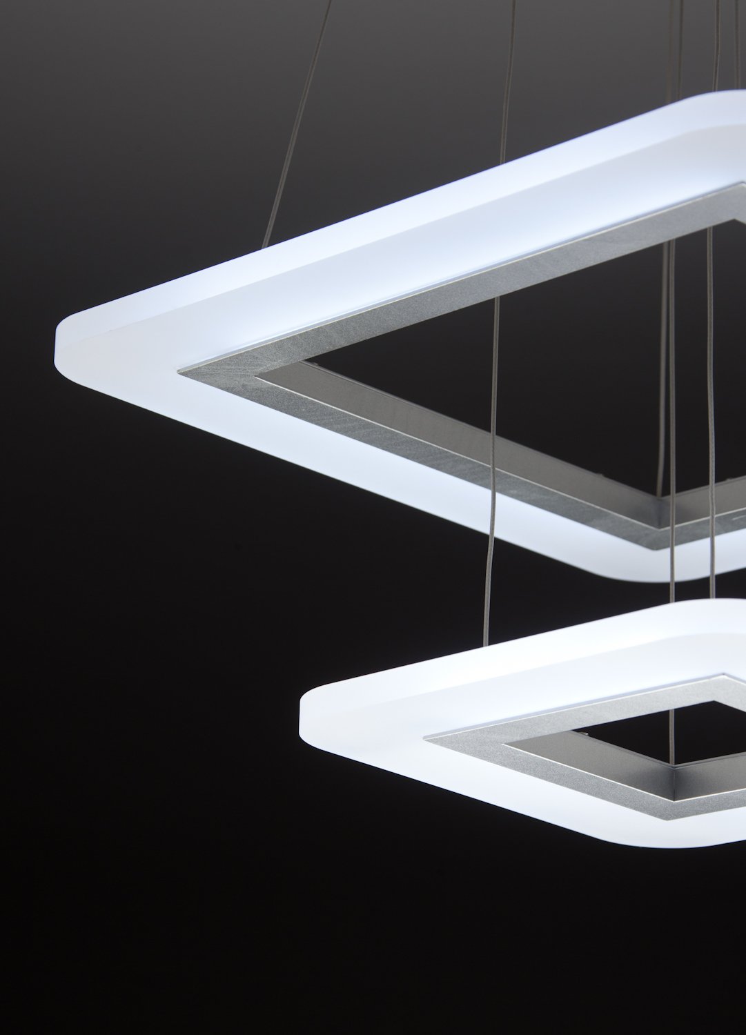 Lampadario a Sospensione Led Square 2T Design Salotto Moderno