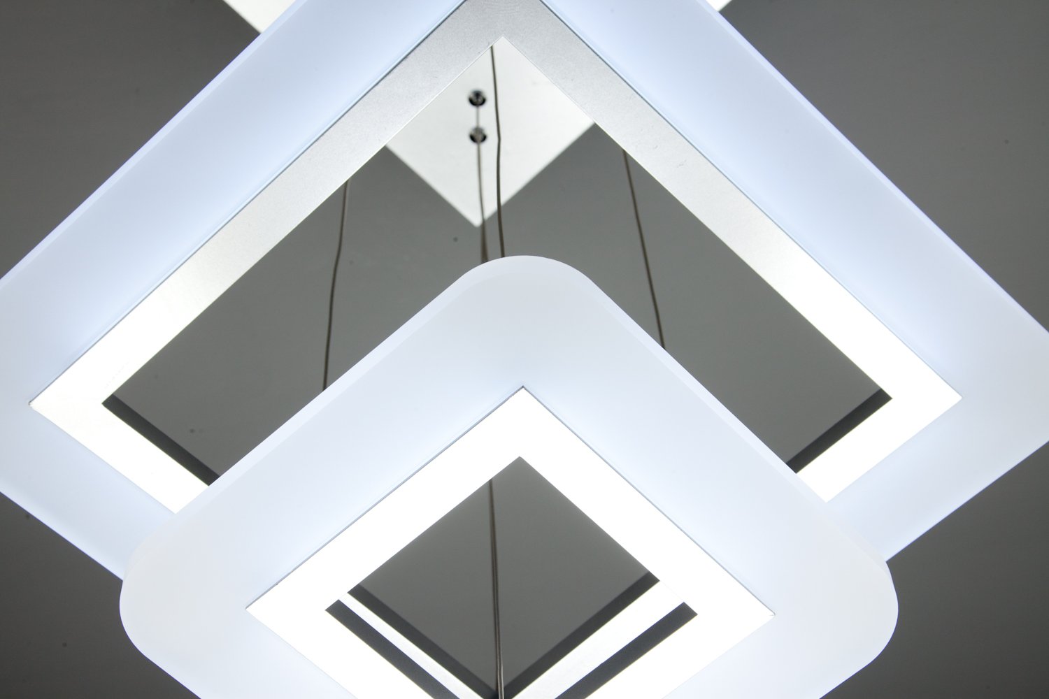 Lampadario a Sospensione Led Square 2T Design Salotto Moderno