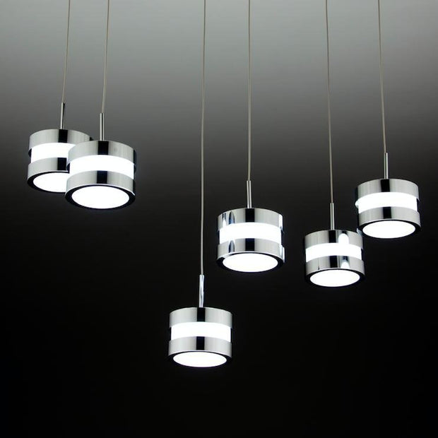 Lampadario a Sospensione Led Cup 6 di Design Moderno