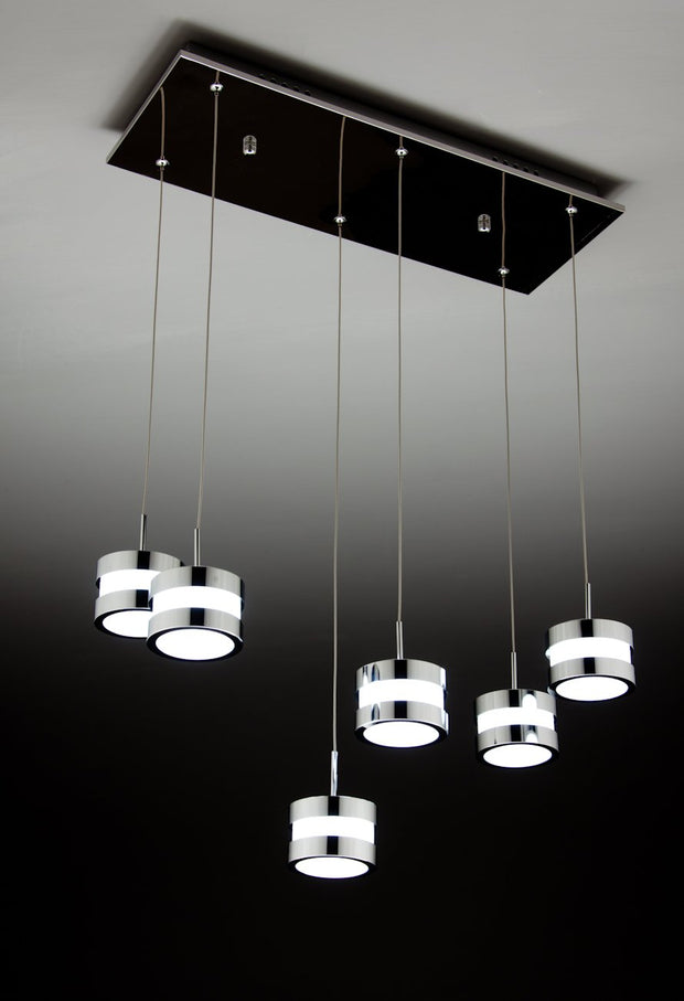 Lampadario a Sospensione Led Cup 6 di Design Moderno