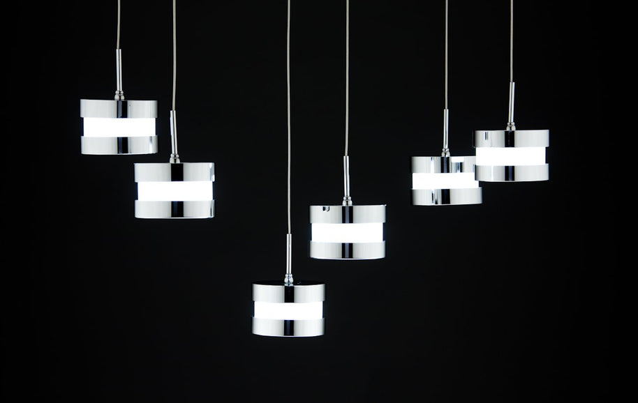 Lampadario a Sospensione Led Cup 6 di Design Moderno