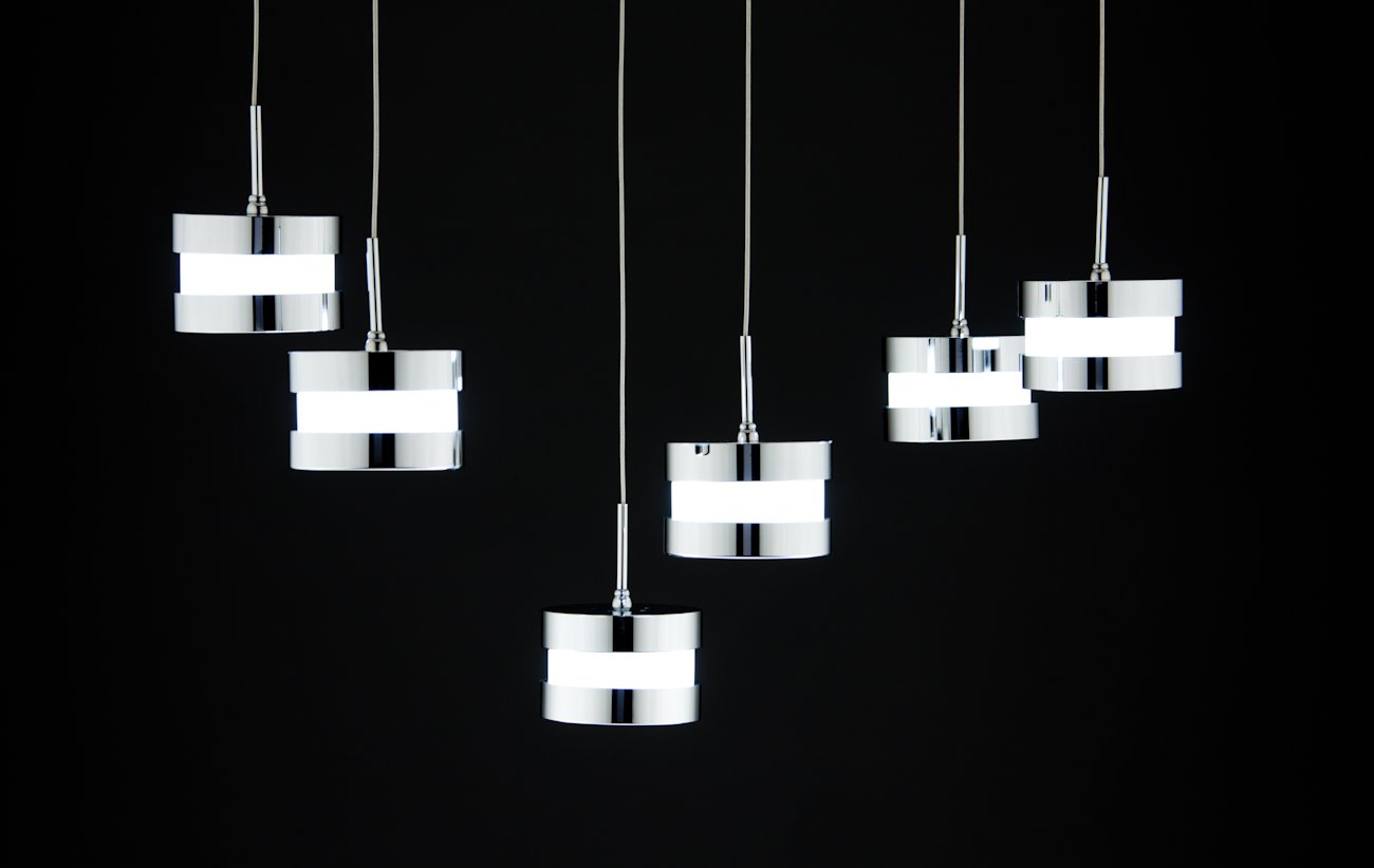 Lampadario a Sospensione Led Cup 6 di Design Moderno