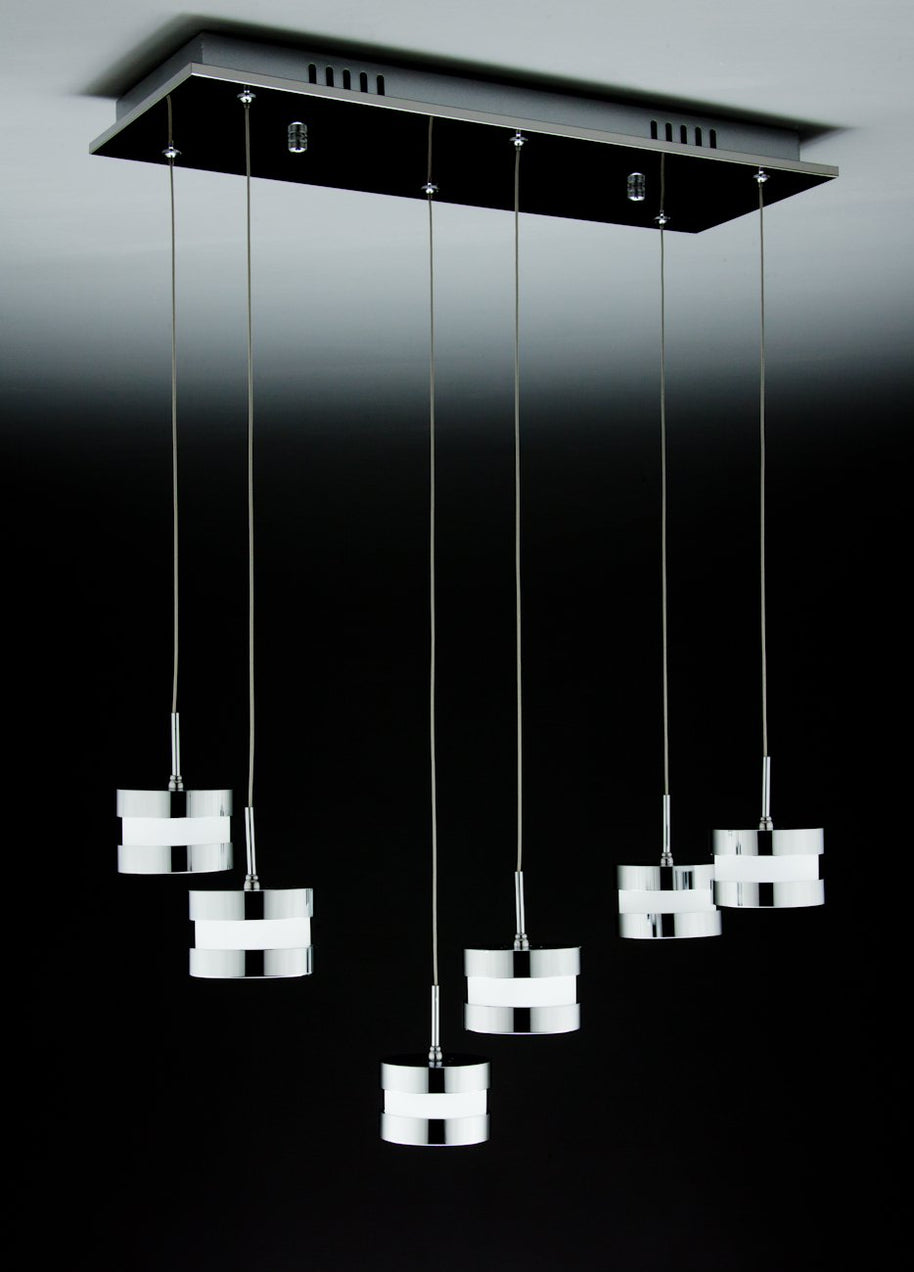 Lampadario a Sospensione Led Cup 6 di Design Moderno