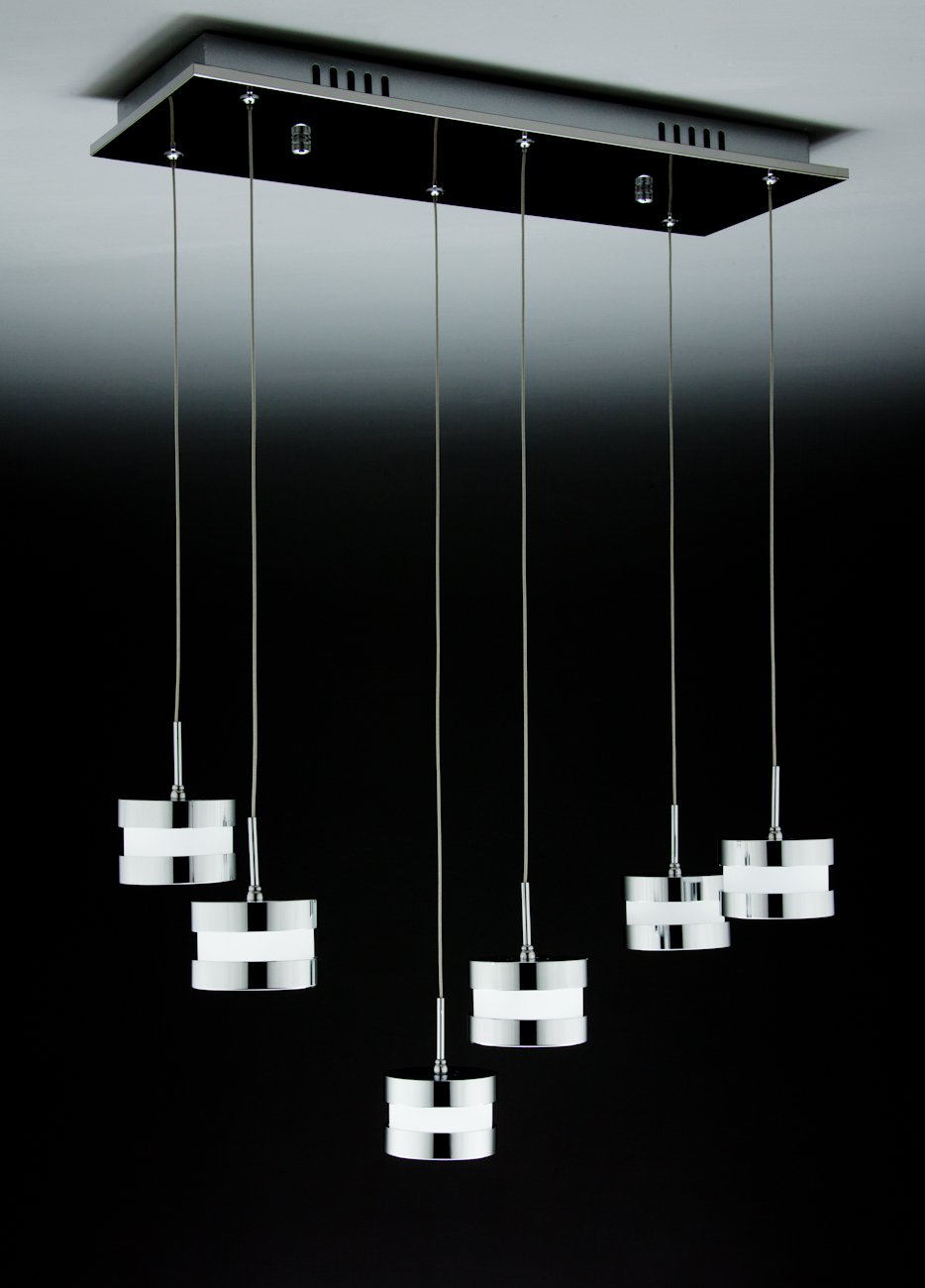 Lampadario a Sospensione Led Cup 6 di Design Moderno